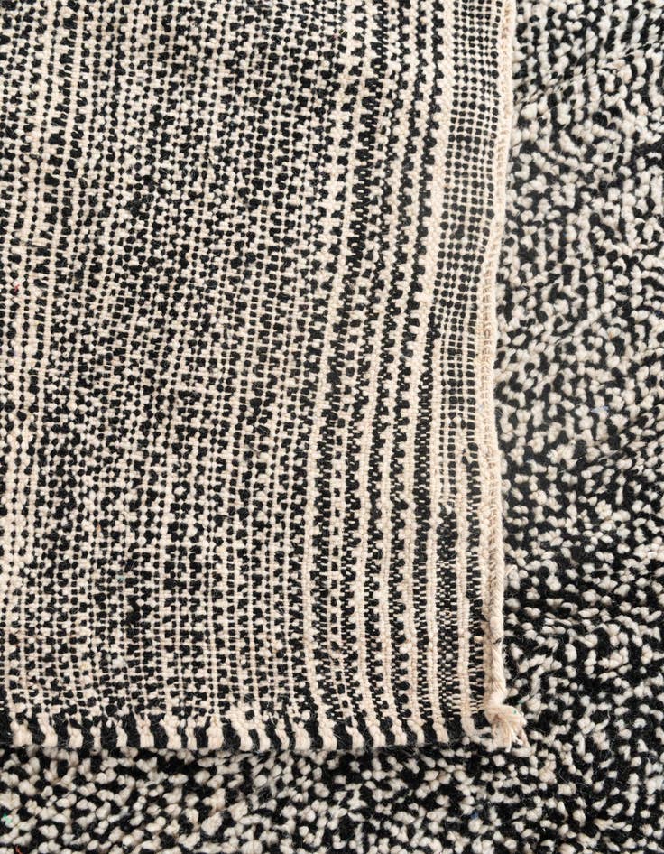 Detail image of  5' 2 x 8' 10  Hand Knotted Moroccan Wool Rug