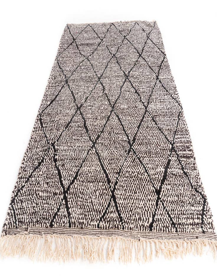 Detail image of  6' 6 x 9' 6  Hand Knotted Moroccan Wool Rug