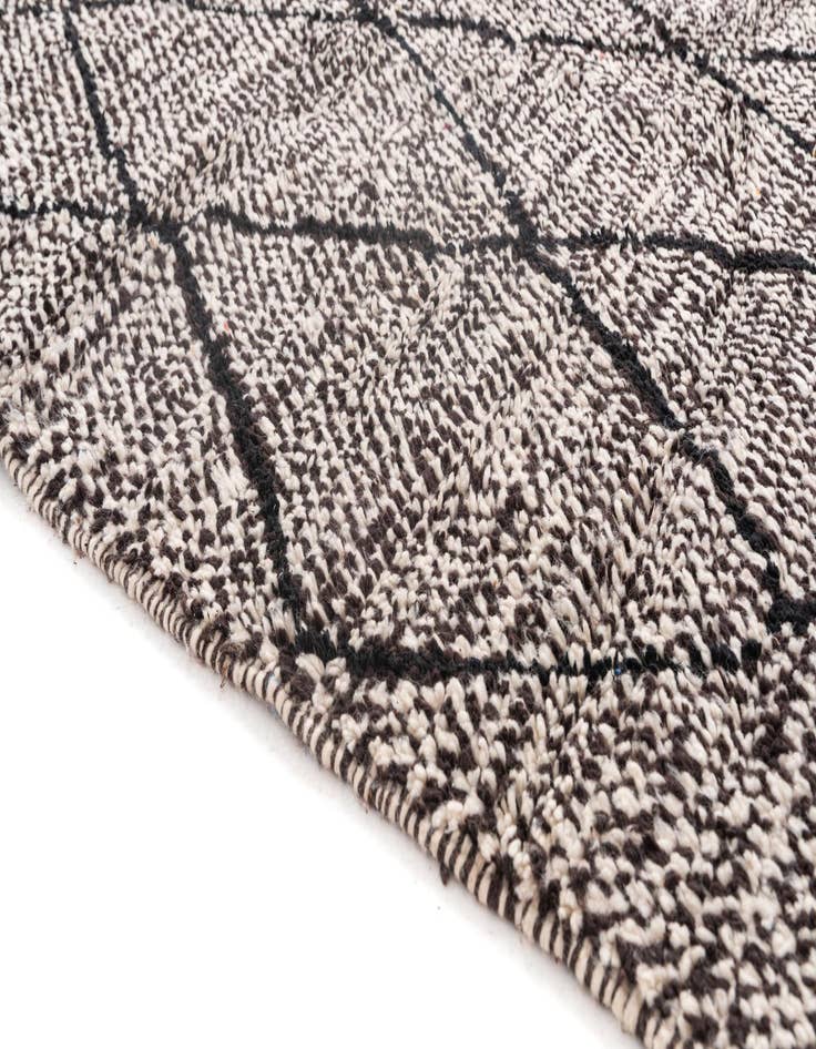 Detail image of  6' 6 x 9' 6  Hand Knotted Moroccan Wool Rug