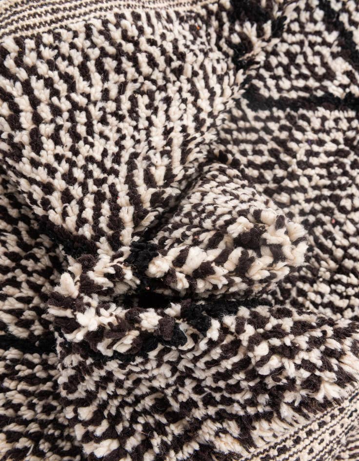 Detail image of  6' 6 x 9' 6  Hand Knotted Moroccan Wool Rug