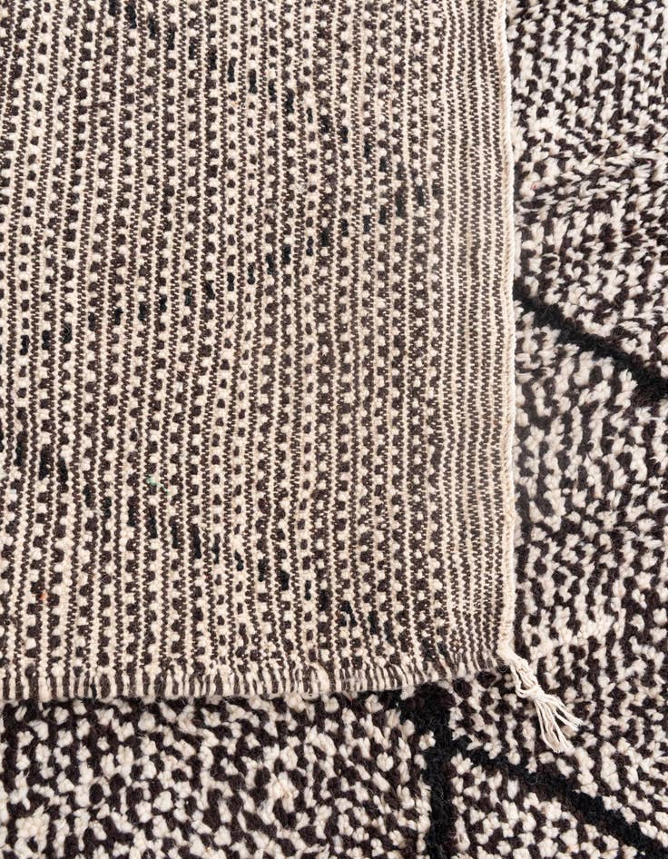 Detail image of  6' 6 x 9' 6  Hand Knotted Moroccan Wool Rug