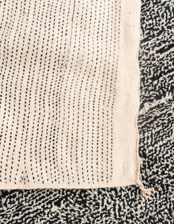 Detail image of  6' 5 x 10'  Hand Knotted Moroccan Wool Rug