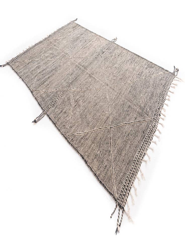 Detail image of  6' 8 x 10' 3  Hand Knotted Moroccan Wool Rug