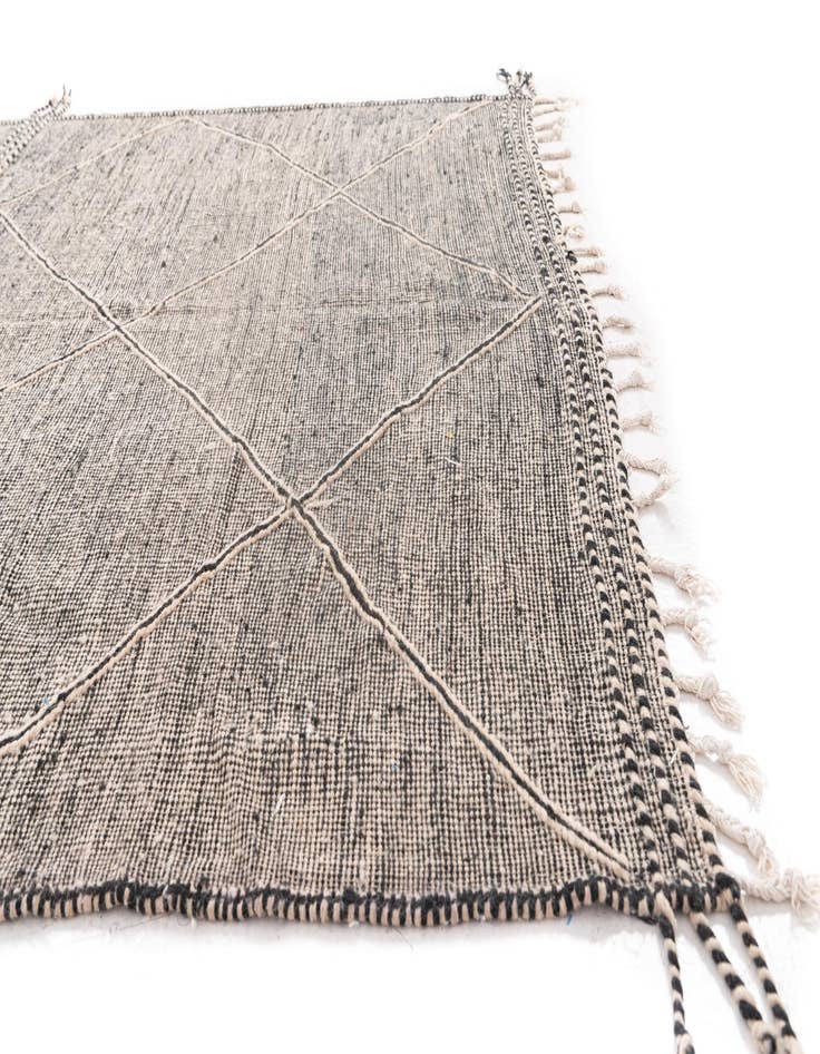 Detail image of  6' 8 x 10' 3  Hand Knotted Moroccan Wool Rug