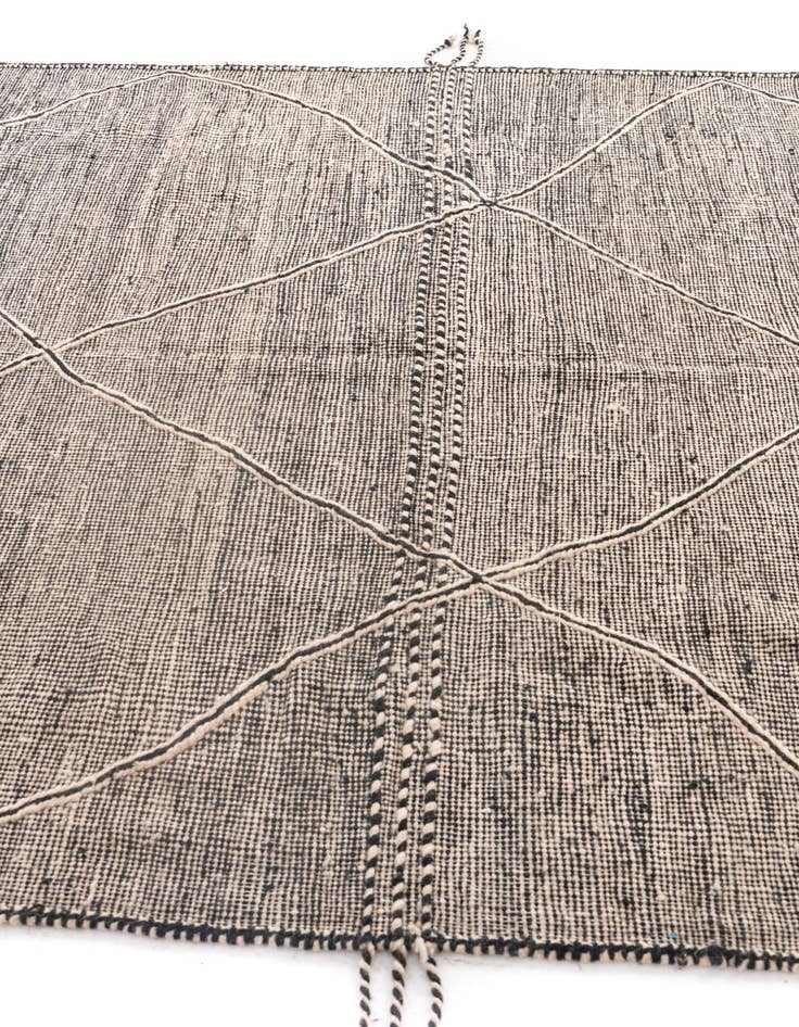Detail image of  6' 8 x 10' 3  Hand Knotted Moroccan Wool Rug