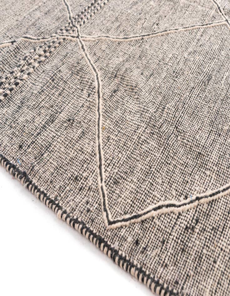 Detail image of  6' 8 x 10' 3  Hand Knotted Moroccan Wool Rug