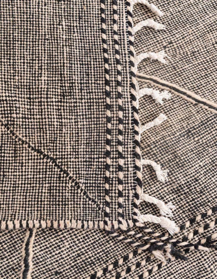 Detail image of  6' 8 x 10' 3  Hand Knotted Moroccan Wool Rug