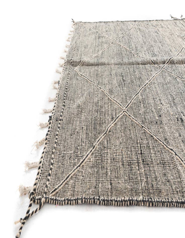 Detail image of  6' 10 x 9' 9  Hand Knotted Moroccan Wool Rug