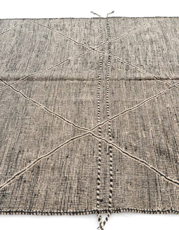 Detail image of  6' 10 x 9' 9  Hand Knotted Moroccan Wool Rug