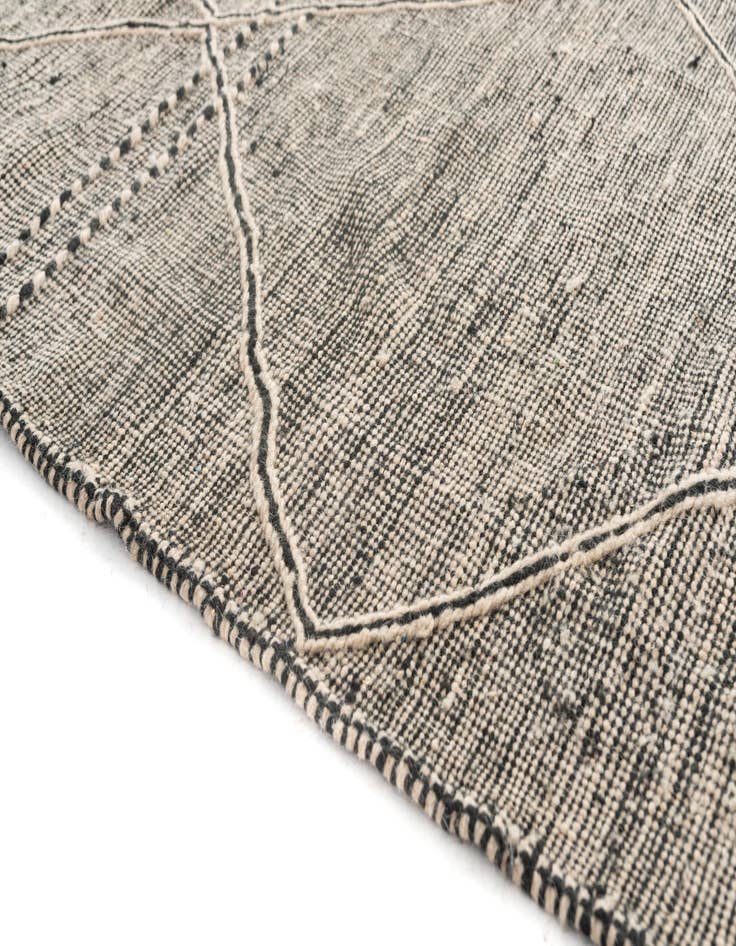 Detail image of  6' 10 x 9' 9  Hand Knotted Moroccan Wool Rug