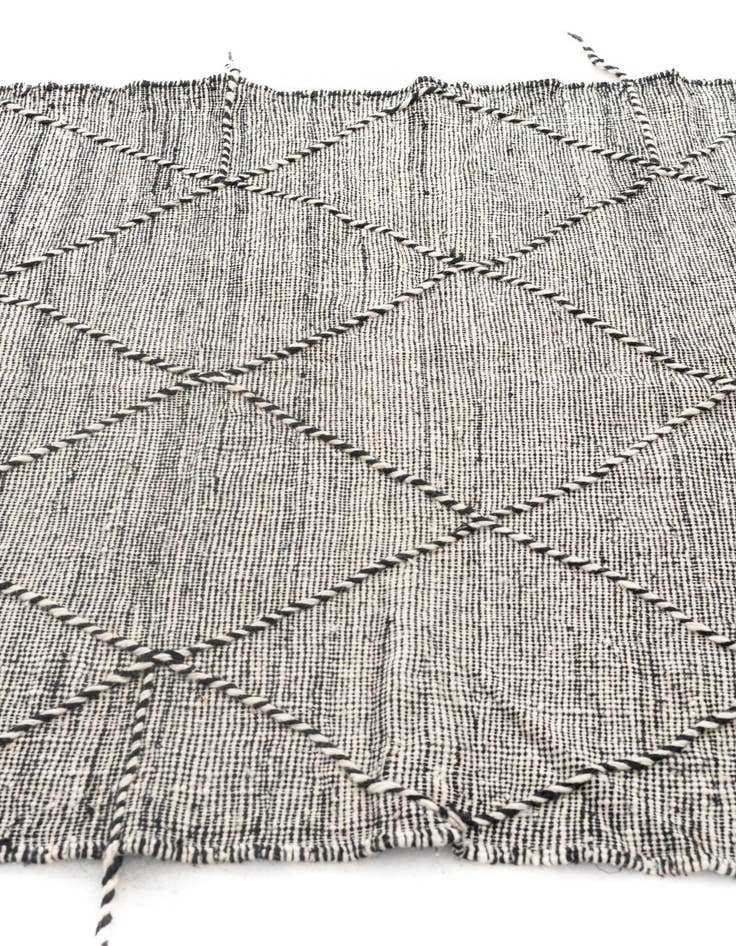 Detail image of  4' 10 x 8' 2  Hand Knotted Moroccan Wool Rug