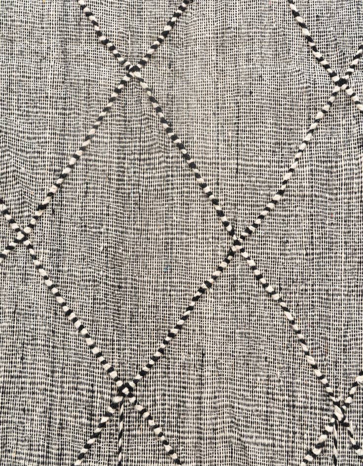 Detail image of  4' 10 x 8' 2  Hand Knotted Moroccan Wool Rug