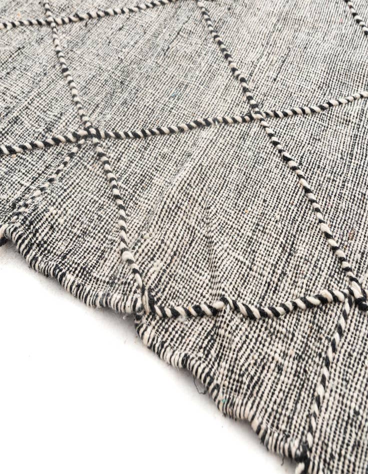 Detail image of  4' 10 x 8' 2  Hand Knotted Moroccan Wool Rug