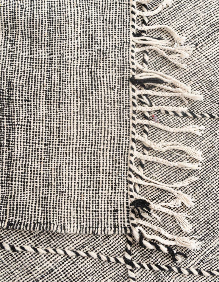 Detail image of  4' 10 x 8' 2  Hand Knotted Moroccan Wool Rug