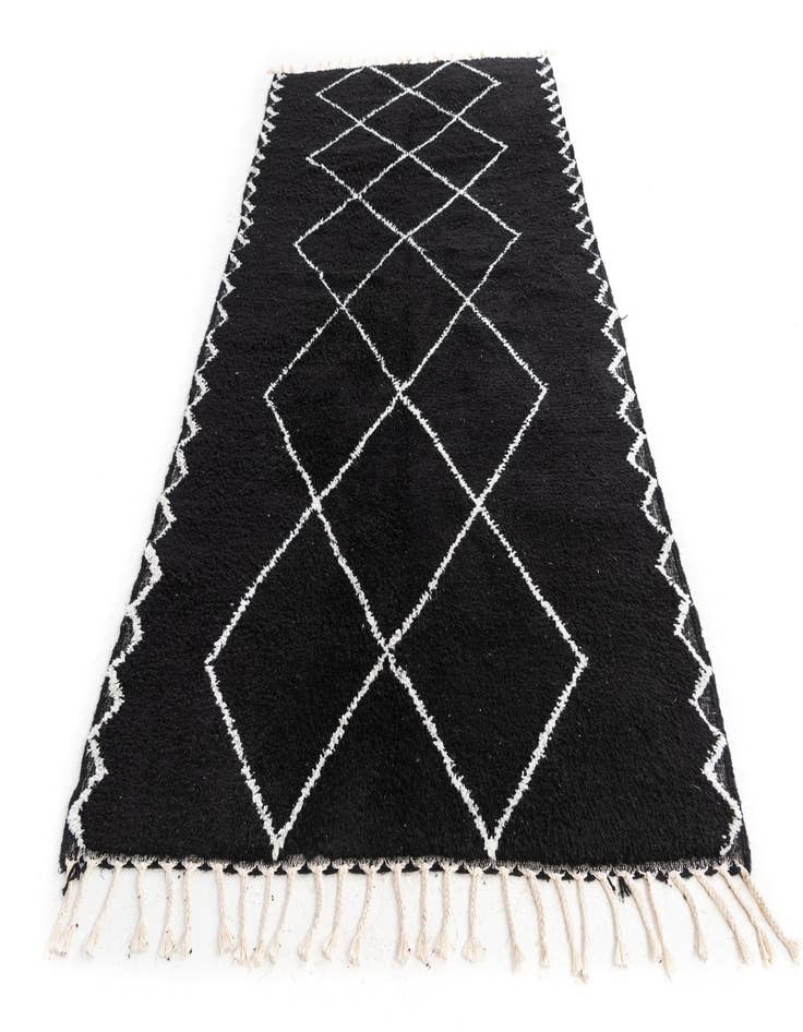 Detail image of  5' 4 x 8' 10  Hand Knotted Moroccan Wool Rug