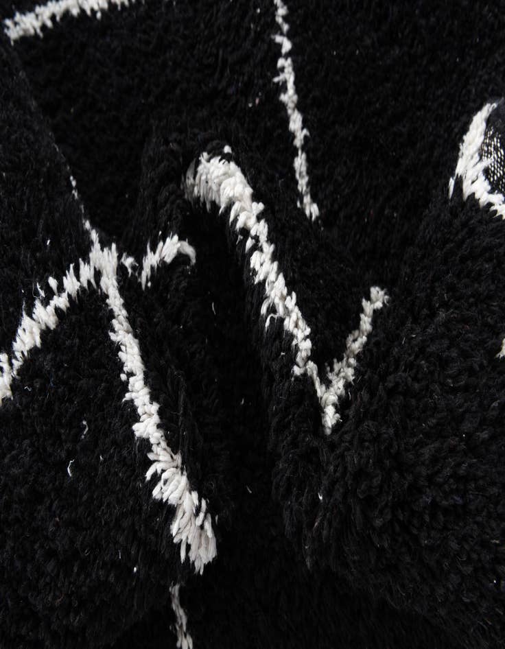 Detail image of  5' 4 x 8' 10  Hand Knotted Moroccan Wool Rug