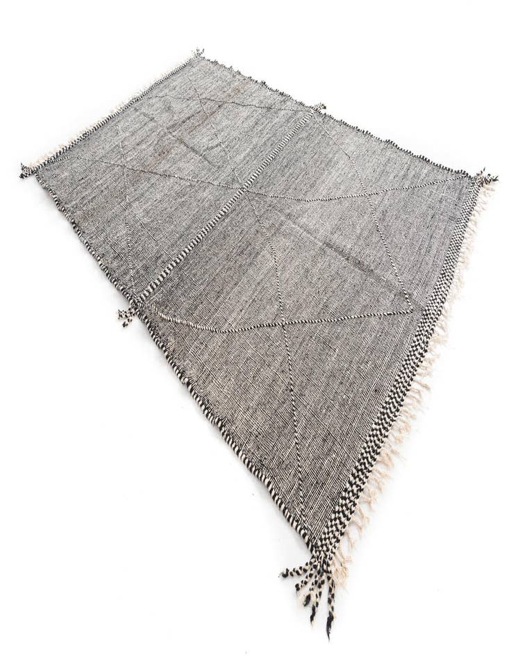 Detail image of  6' 7 x 10' 3  Hand Knotted Moroccan Wool Rug