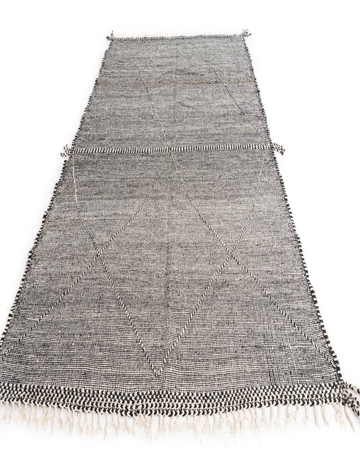 Detail image of  6' 7 x 10' 3  Hand Knotted Moroccan Wool Rug