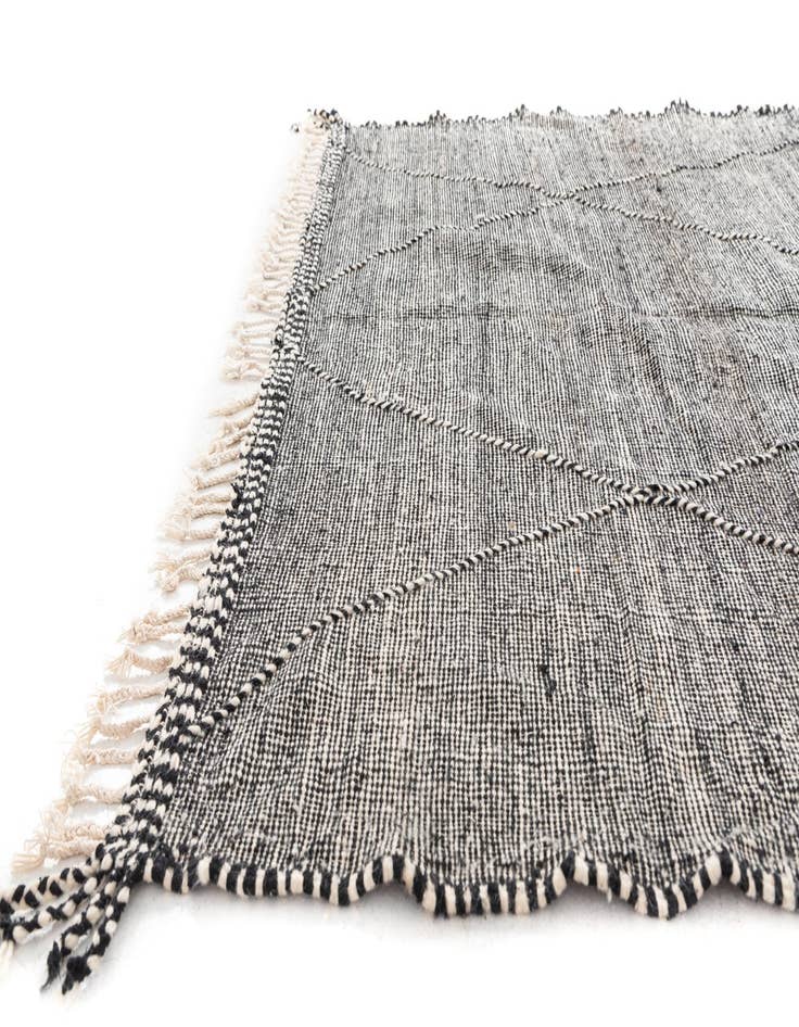 Detail image of  6' 7 x 10' 3  Hand Knotted Moroccan Wool Rug