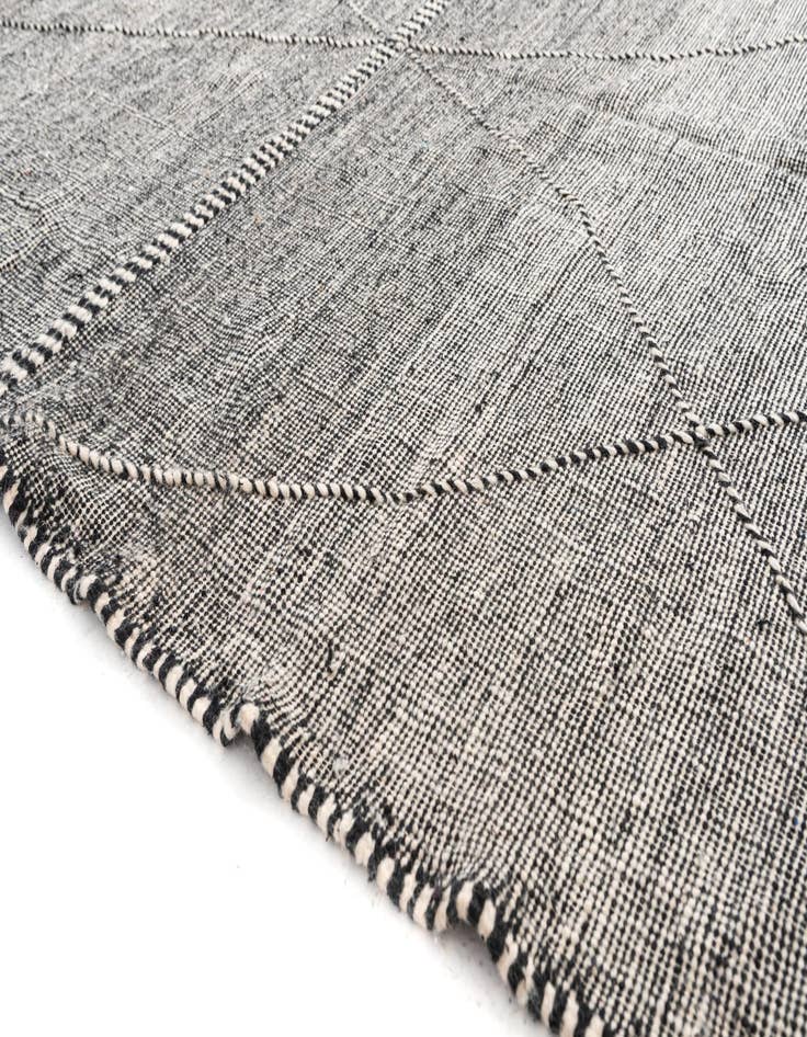 Detail image of  6' 7 x 10' 3  Hand Knotted Moroccan Wool Rug