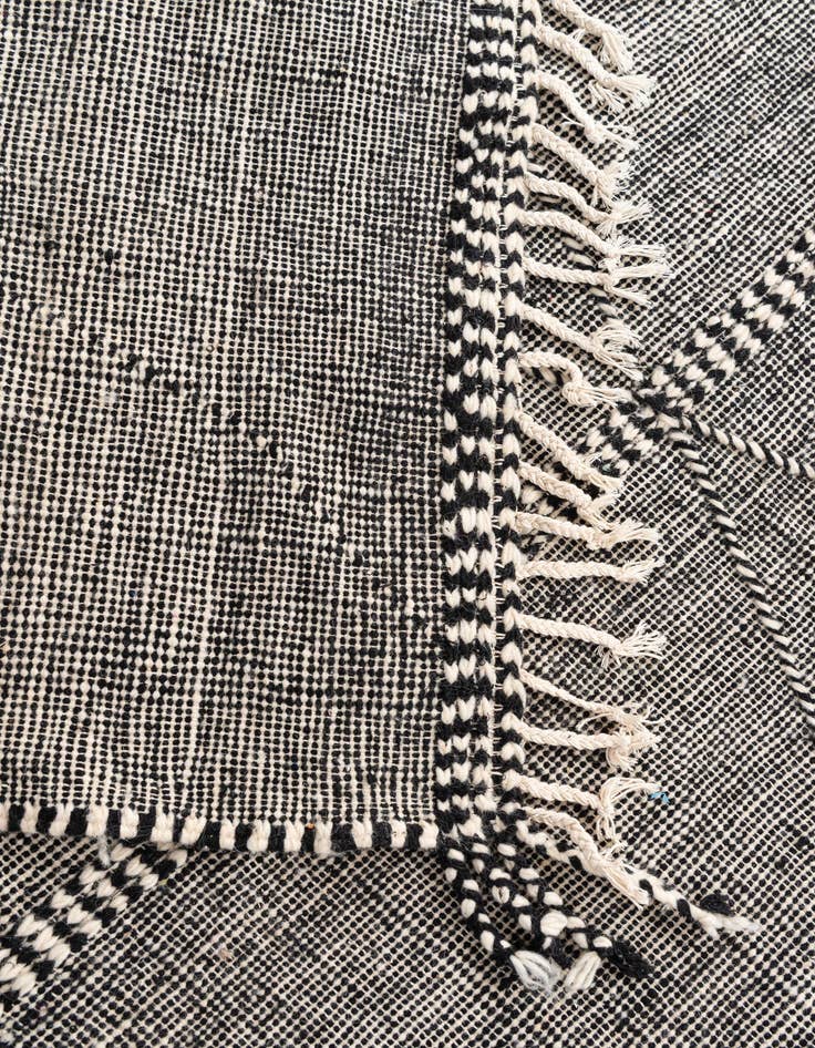 Detail image of  6' 7 x 10' 3  Hand Knotted Moroccan Wool Rug