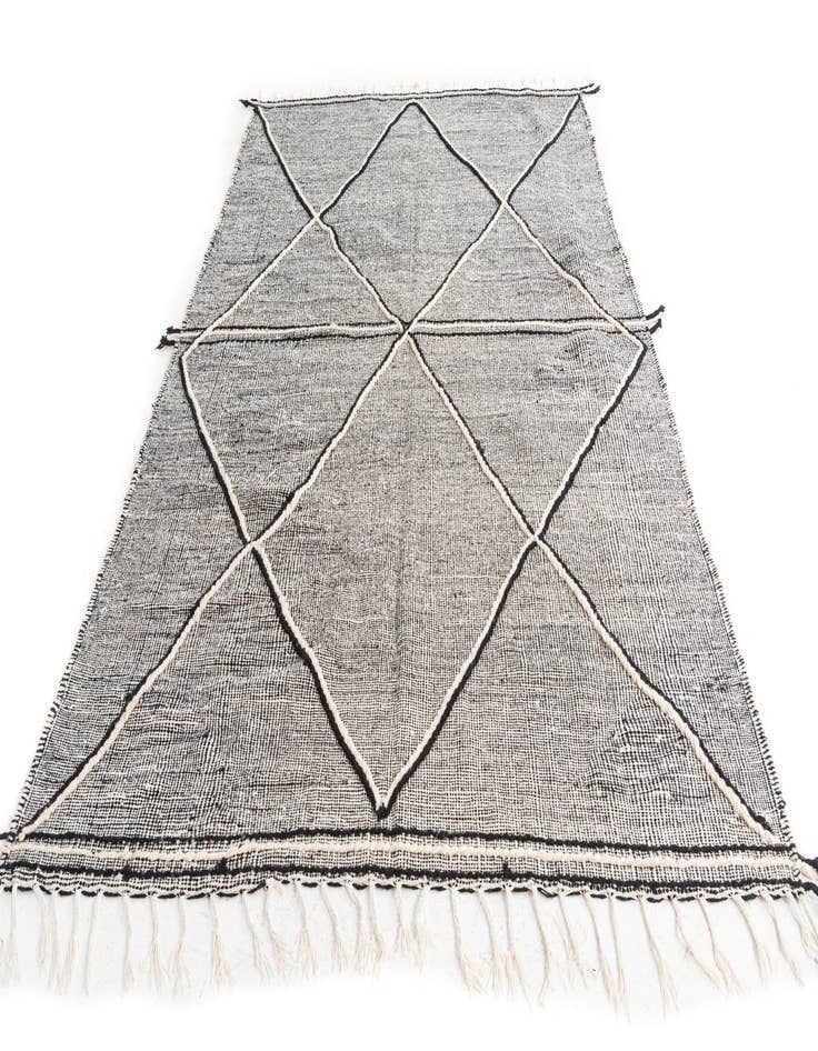 Detail image of  6' 6 x 9' 9  Hand Knotted Moroccan Wool Rug