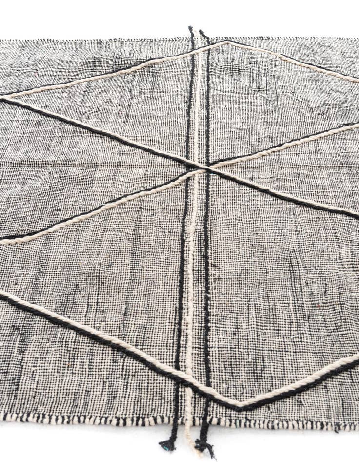 Detail image of  6' 6 x 9' 9  Hand Knotted Moroccan Wool Rug