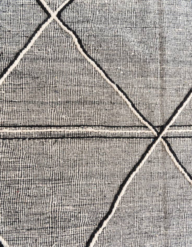 Detail image of  6' 6 x 9' 9  Hand Knotted Moroccan Wool Rug