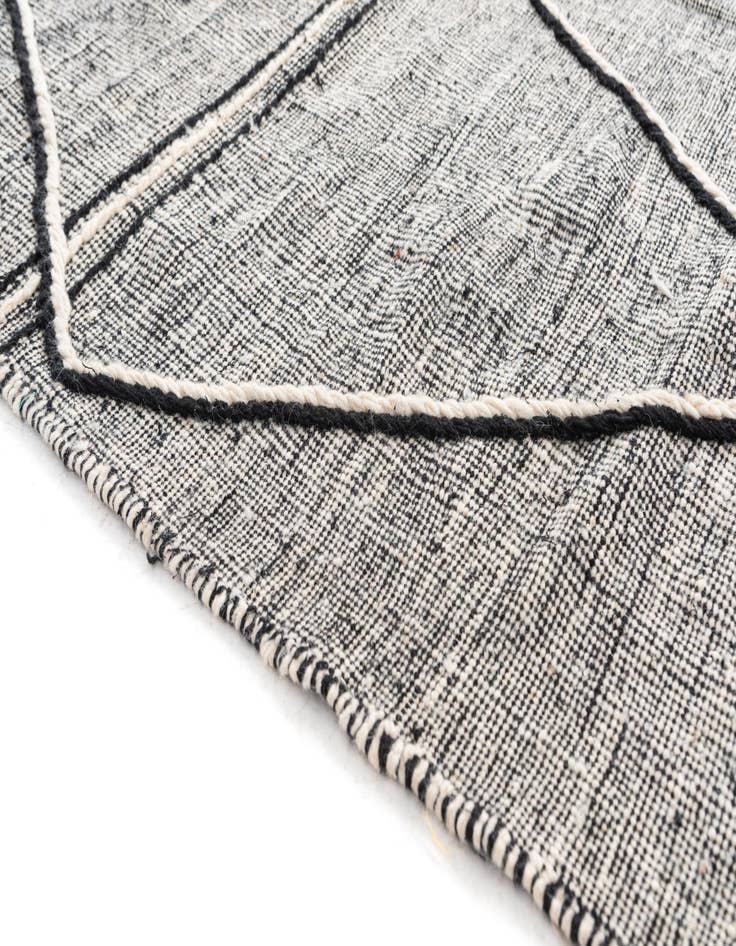 Detail image of  6' 6 x 9' 9  Hand Knotted Moroccan Wool Rug