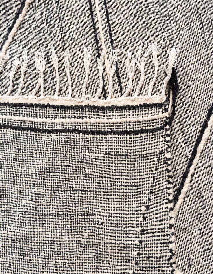 Detail image of  6' 6 x 9' 9  Hand Knotted Moroccan Wool Rug