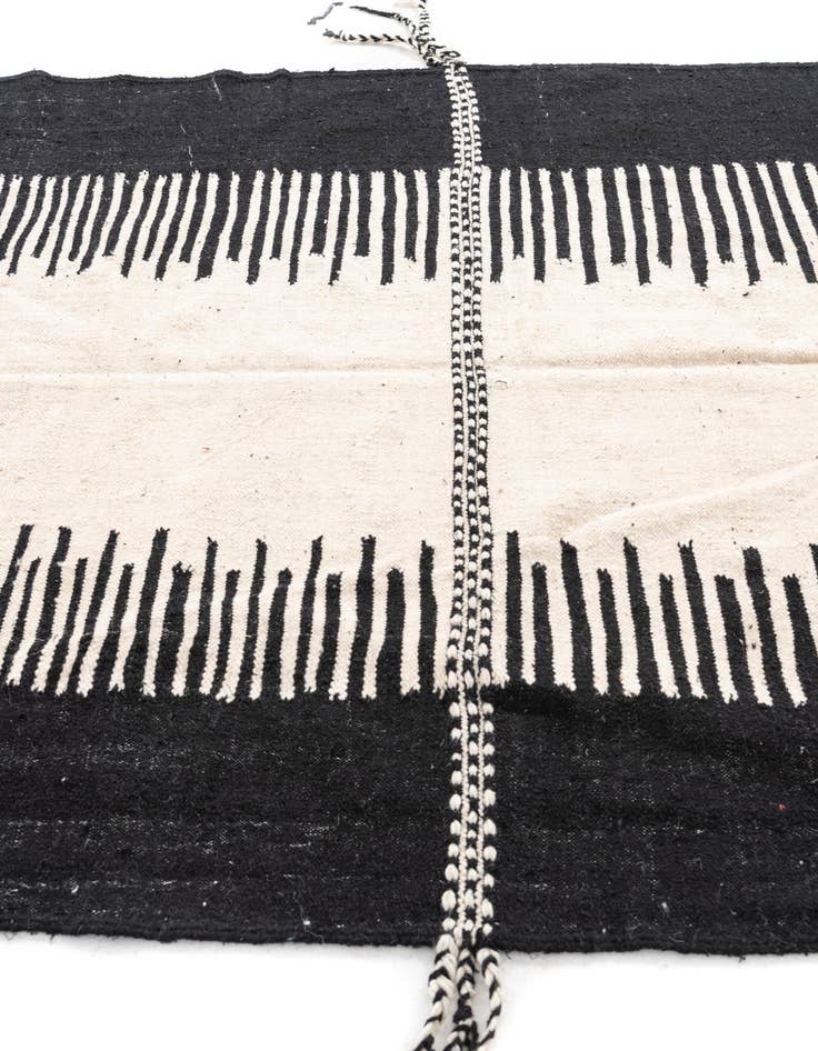 Detail image of  6' 4 x 10' 8  Hand Knotted Moroccan Wool Rug