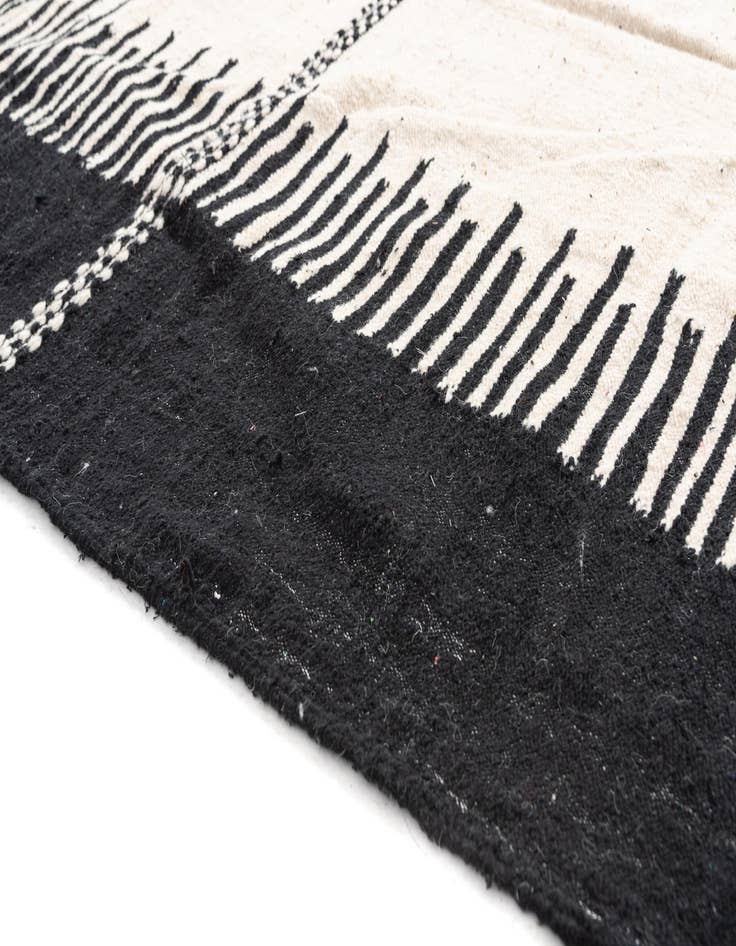 Detail image of  6' 4 x 10' 8  Hand Knotted Moroccan Wool Rug