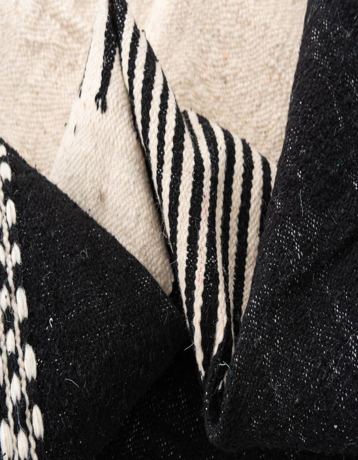 Detail image of  6' 4 x 10' 8  Hand Knotted Moroccan Wool Rug