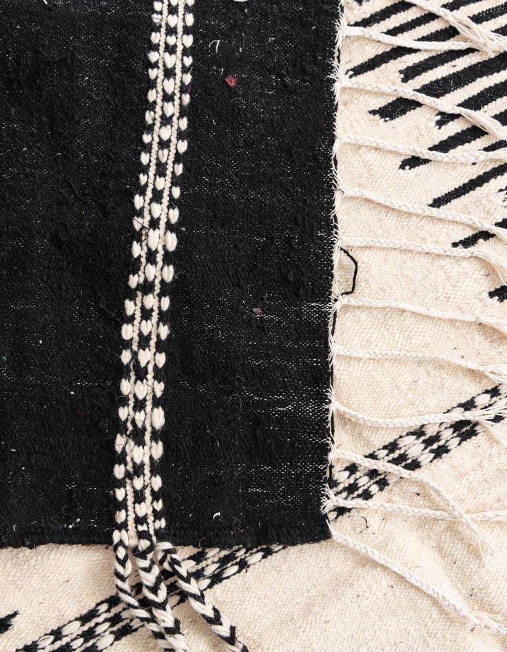 Detail image of  6' 4 x 10' 8  Hand Knotted Moroccan Wool Rug