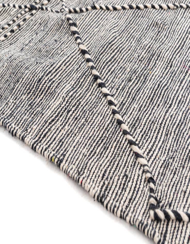 Detail image of  6' 3 x 10' 2  Hand Knotted Moroccan Wool Rug