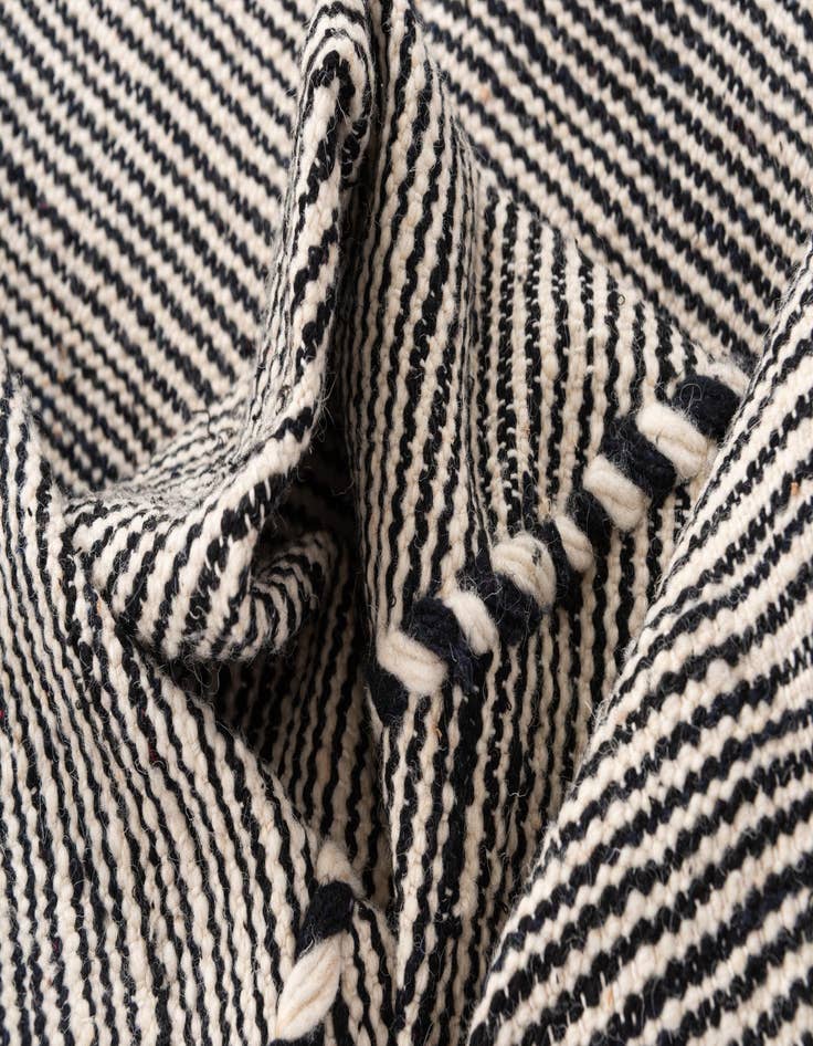 Detail image of  6' 3 x 10' 2  Hand Knotted Moroccan Wool Rug