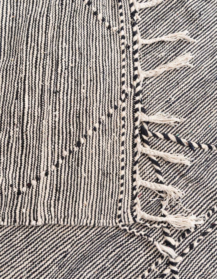 Detail image of  6' 3 x 10' 2  Hand Knotted Moroccan Wool Rug