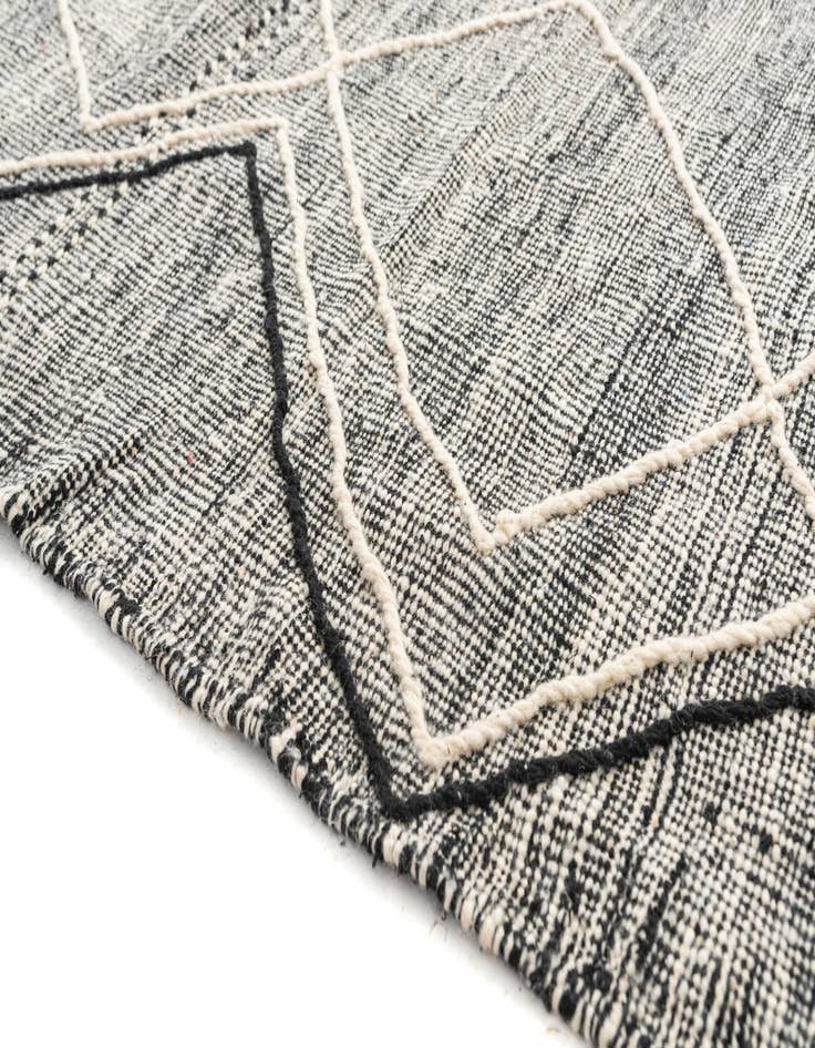 Detail image of  6' 8 x 10' 4  Hand Knotted Moroccan Wool Rug