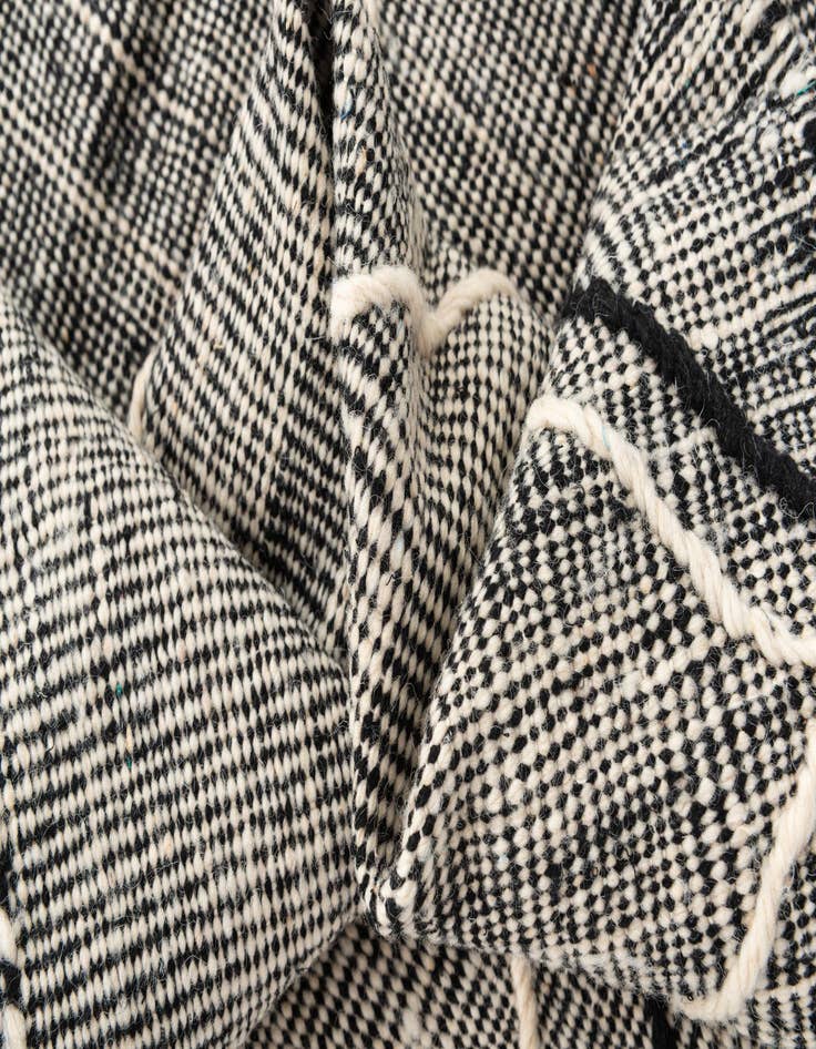 Detail image of  6' 8 x 10' 4  Hand Knotted Moroccan Wool Rug