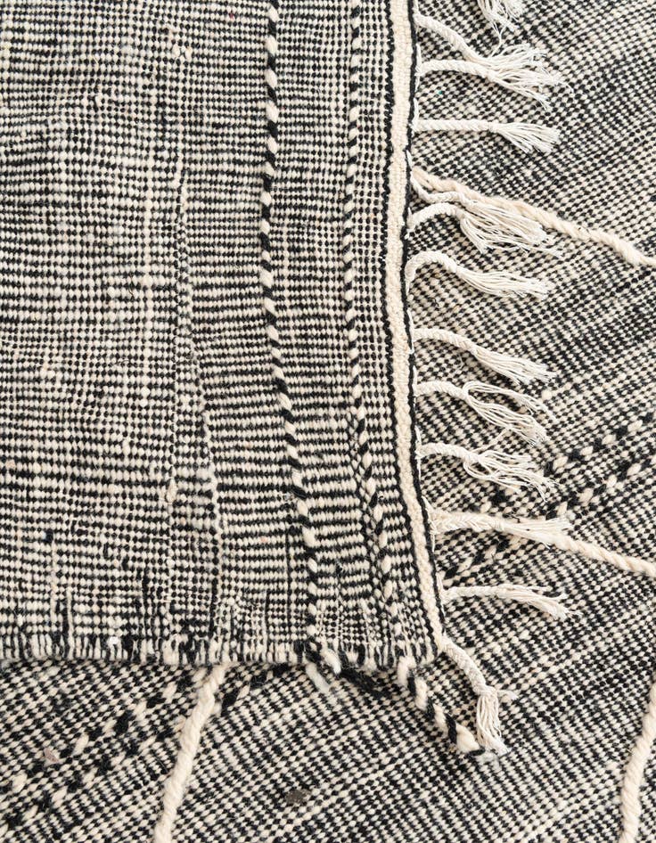 Detail image of  6' 8 x 10' 4  Hand Knotted Moroccan Wool Rug