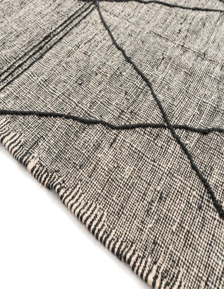 Detail image of  4' 9 x 8' 6  Hand Knotted Moroccan Wool Rug