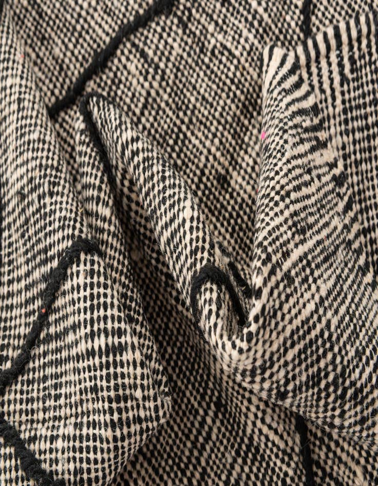 Detail image of  4' 9 x 8' 6  Hand Knotted Moroccan Wool Rug