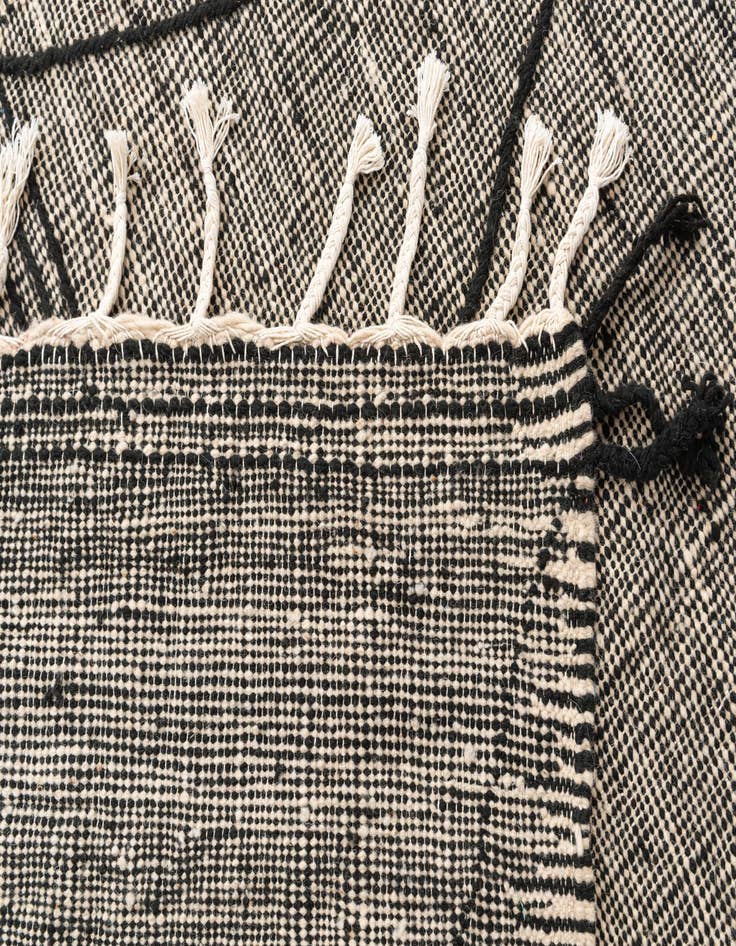 Detail image of  4' 9 x 8' 6  Hand Knotted Moroccan Wool Rug