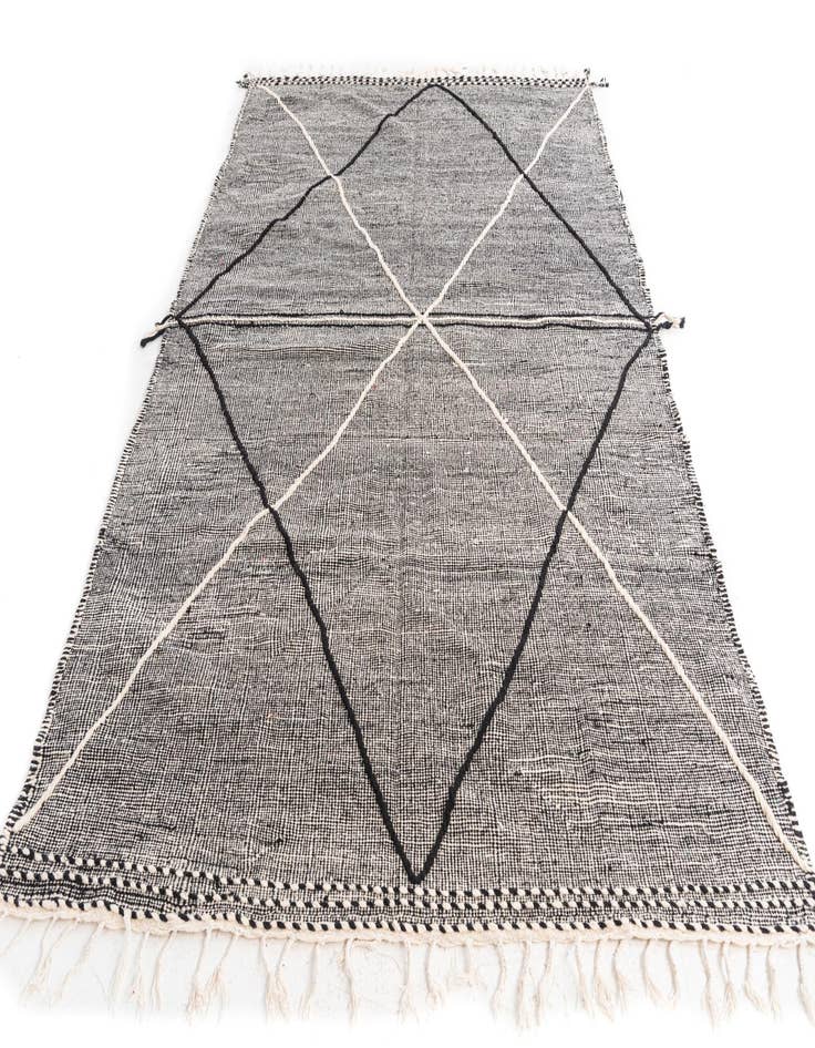 Detail image of  6' 7 x 10'  Hand Knotted Moroccan Wool Rug