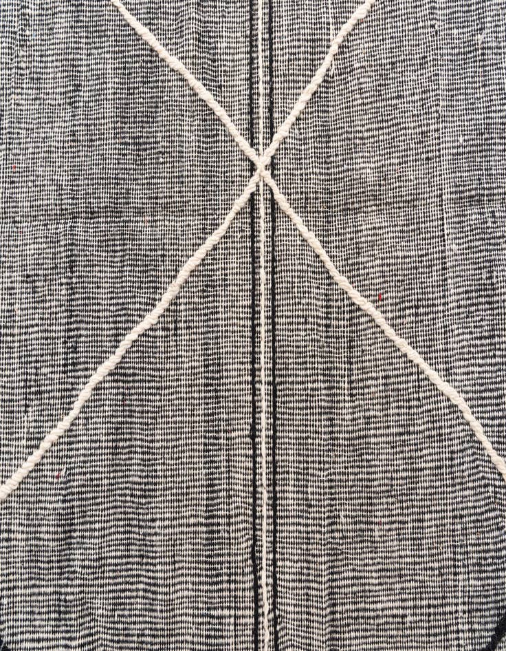 Detail image of  6' 7 x 10'  Hand Knotted Moroccan Wool Rug