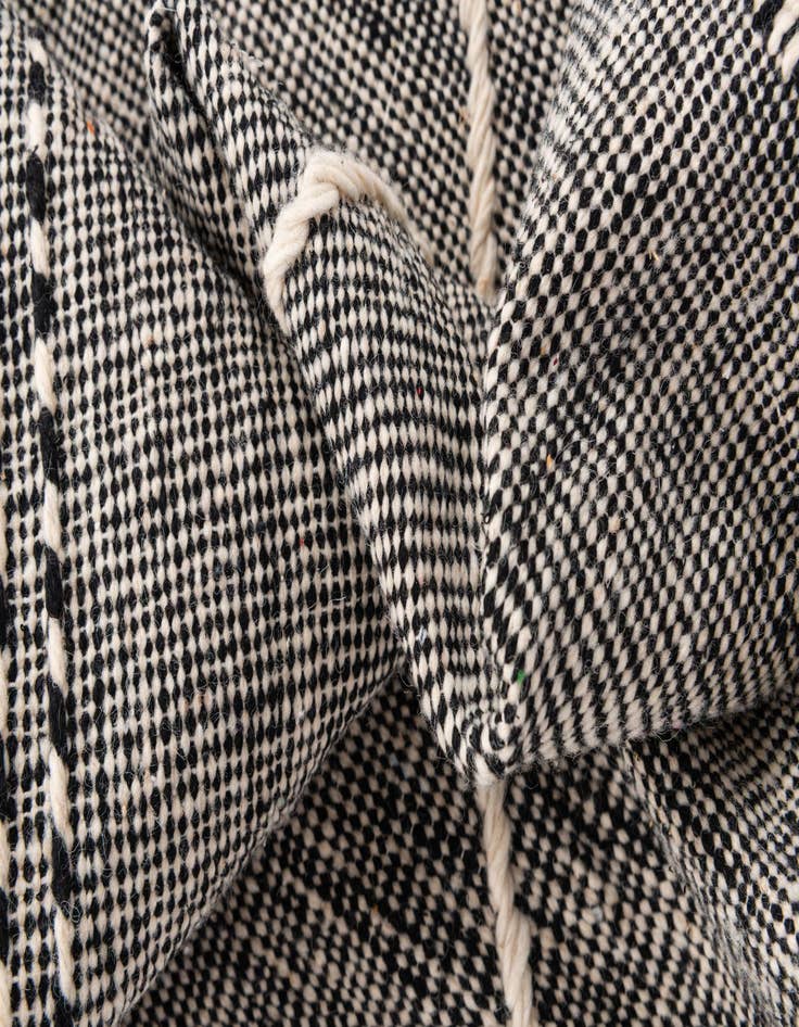 Detail image of  6' 7 x 10'  Hand Knotted Moroccan Wool Rug