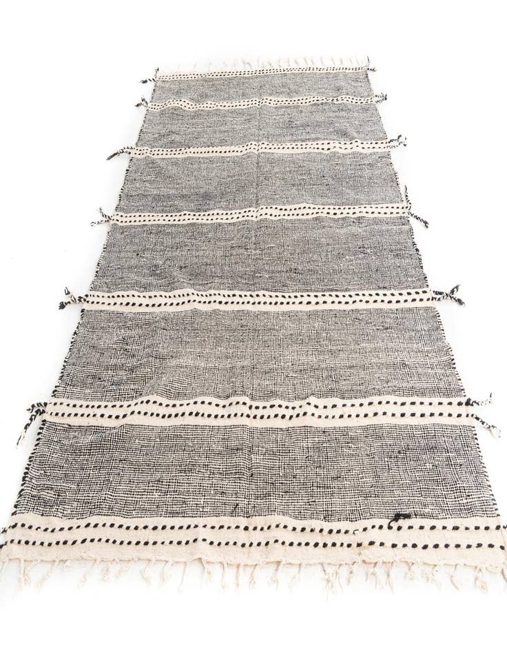 Detail image of  6' 5 x 9' 3  Hand Knotted Moroccan Wool Rug