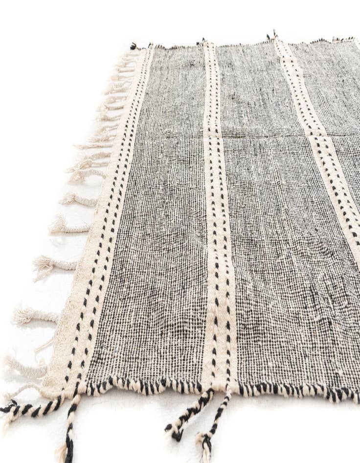 Detail image of  6' 5 x 9' 3  Hand Knotted Moroccan Wool Rug