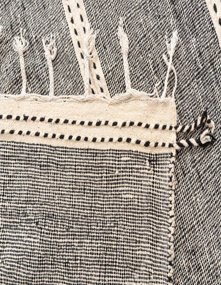 Detail image of  6' 5 x 9' 3  Hand Knotted Moroccan Wool Rug