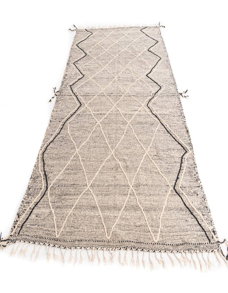 Detail image of  6' x 9' 10  Hand Knotted Moroccan Wool Rug